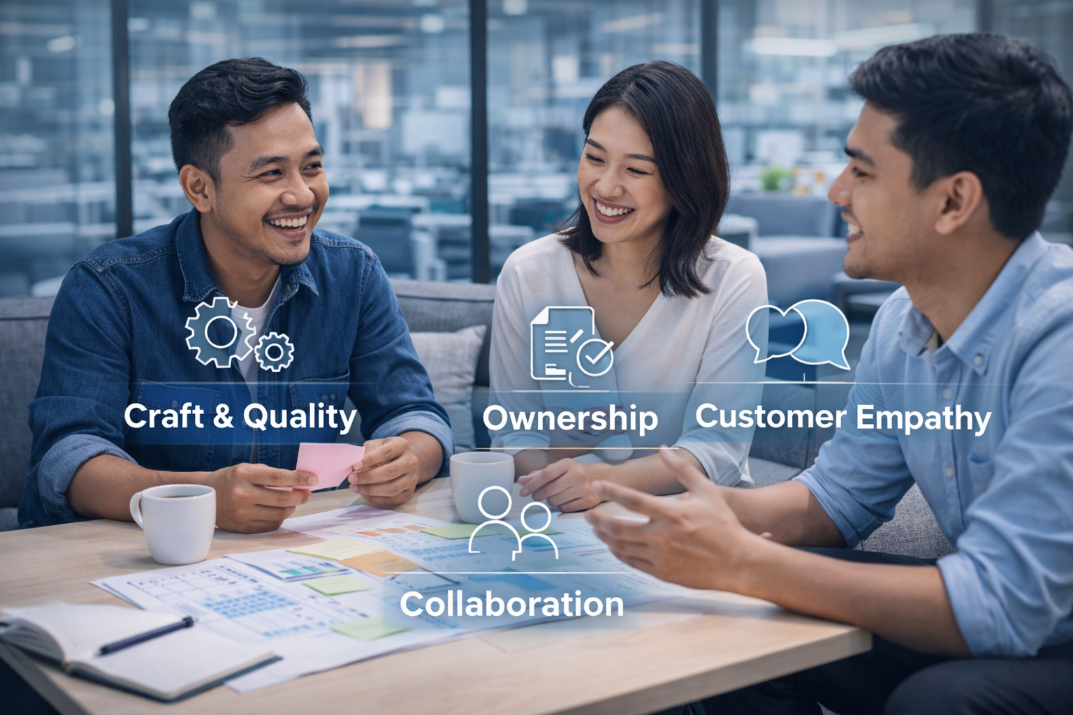 Sintesa culture: craft, ownership, and collaboration